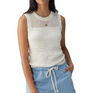 Sanctuary Cream Sleeveless Blouse